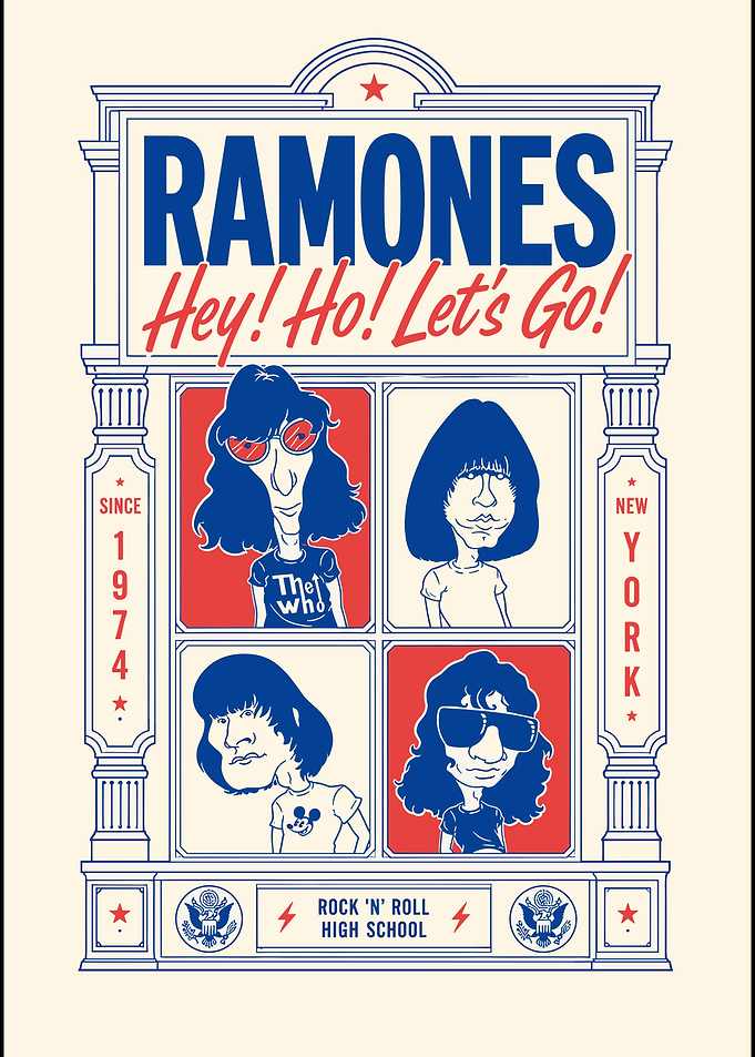 Ramones Hey Ho Let's Go Poster