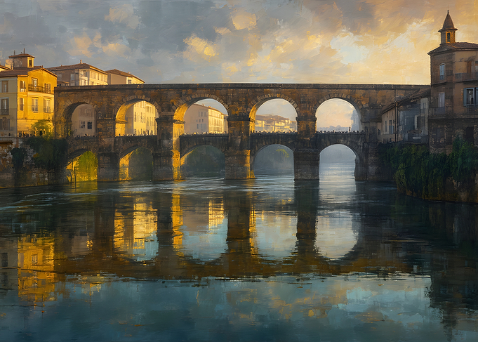 Golden Hour at the Old Bridge