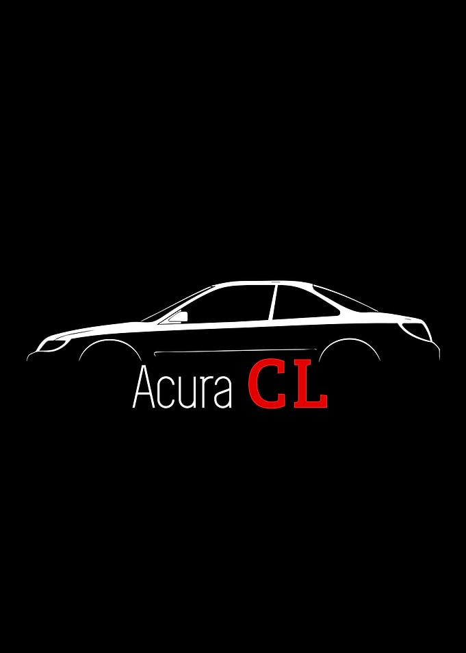 Acura CL Minimalist Car Outline