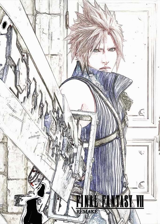 Cloud Strife Final Fantasy VII Remake