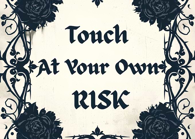 Touch At Your Own Risk Sign