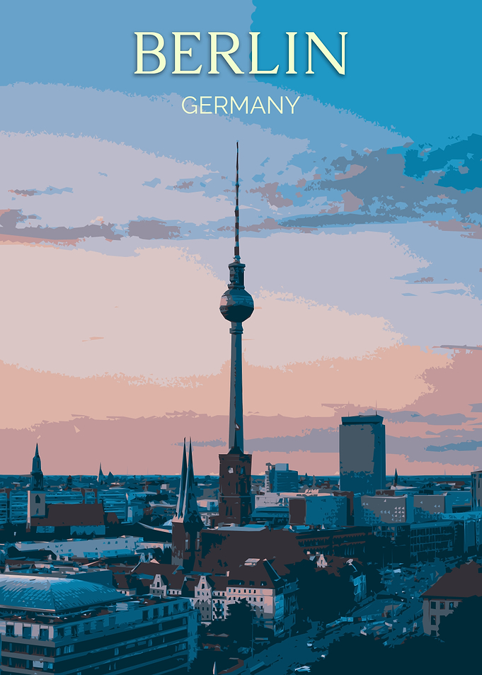 Berlin Travel Poster