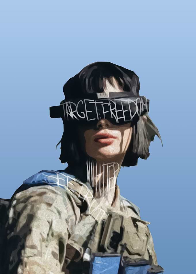 Soldier with Target Freedom Visor