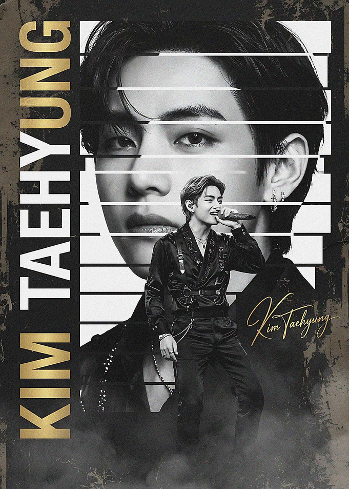 Kim Taehyung BTS Poster Art