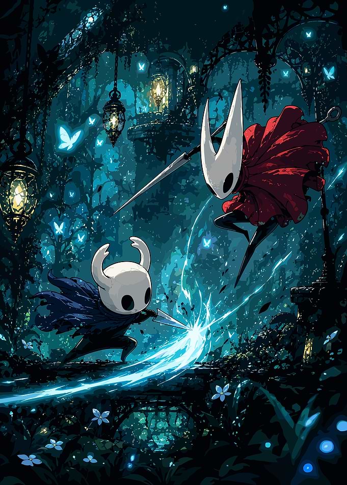 Hollow Knight and Hornet Duel