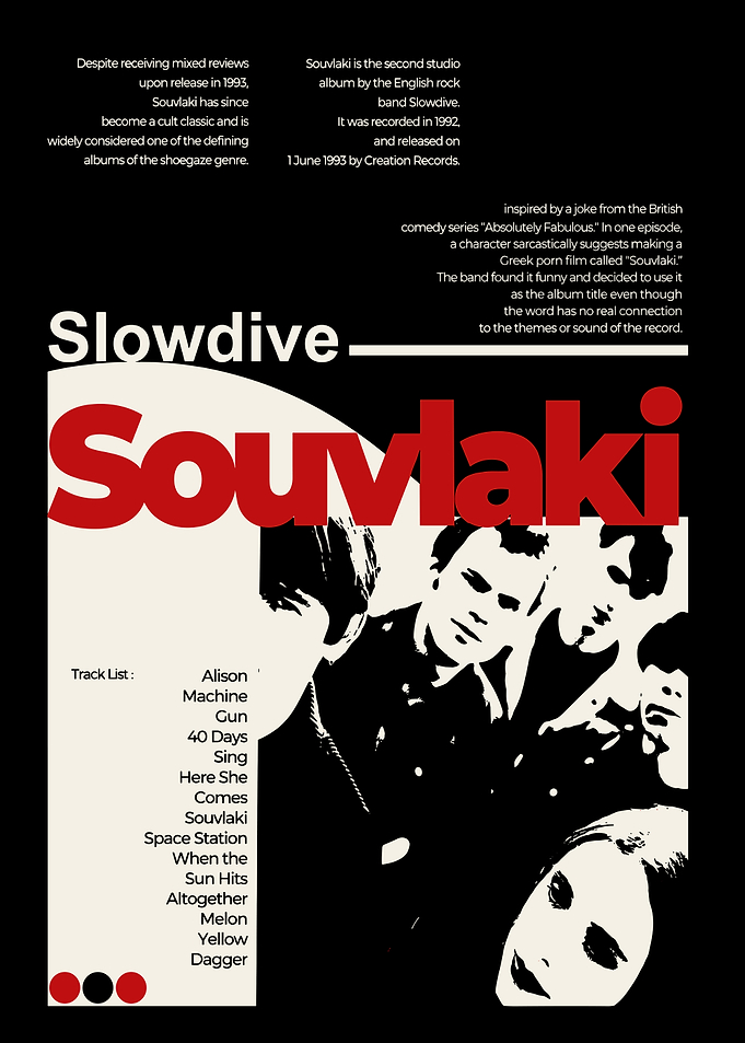 Slowdive Souvlaki Album Poster