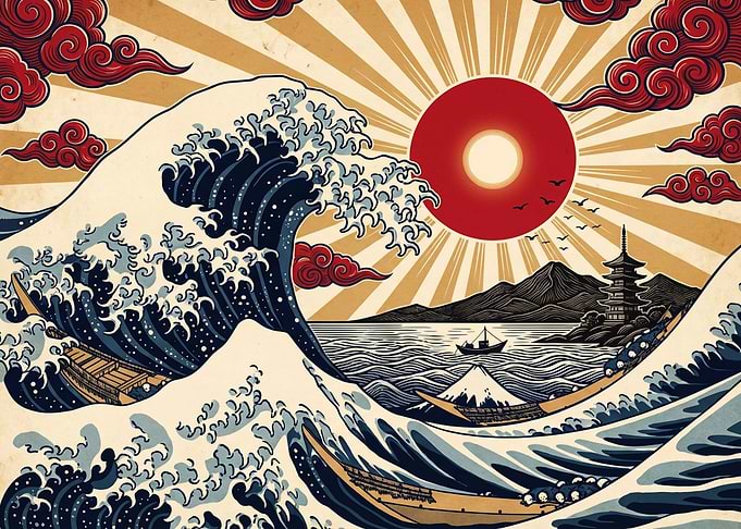 Great Wave Japanese Art Print