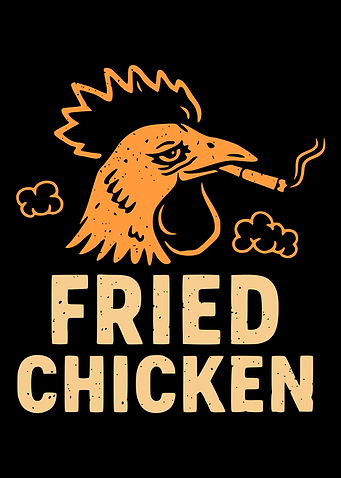 Funny Smoking Chicken Graphic
