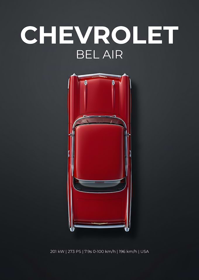 Chevrolet Bel Air Minimalist Poster