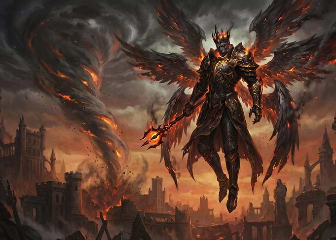 Fallen Angel King Over Ruined Kingdom