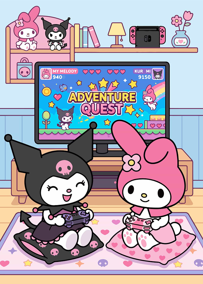 Kuromi and My Melody Gaming