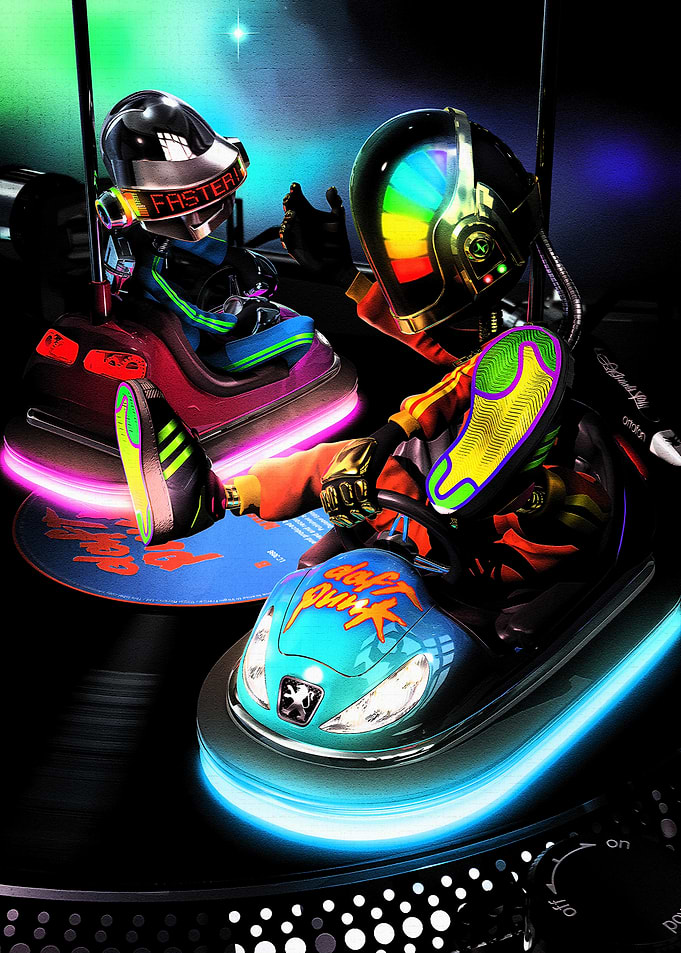 Daft Punk Bumper Car Ride