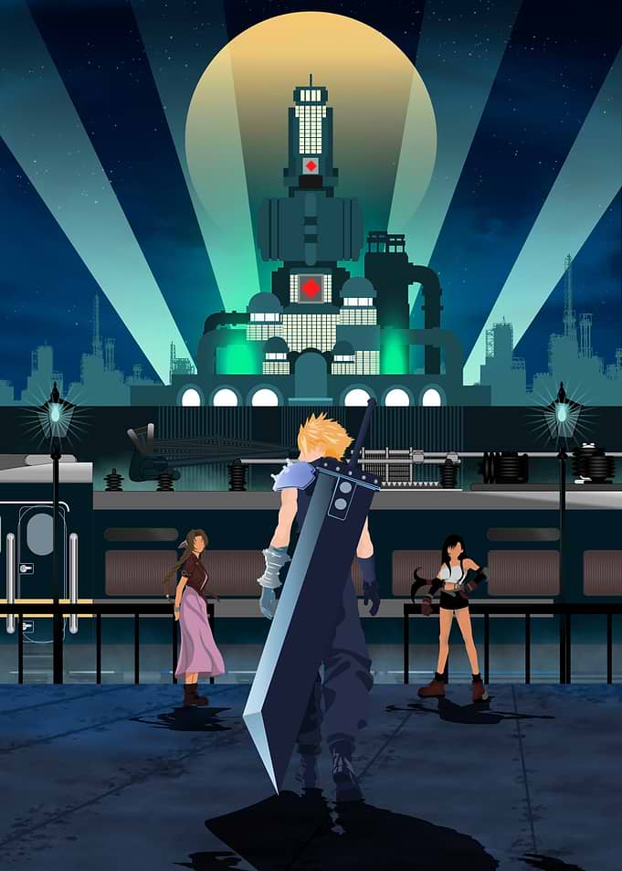 Final Fantasy VII Midgar Scene