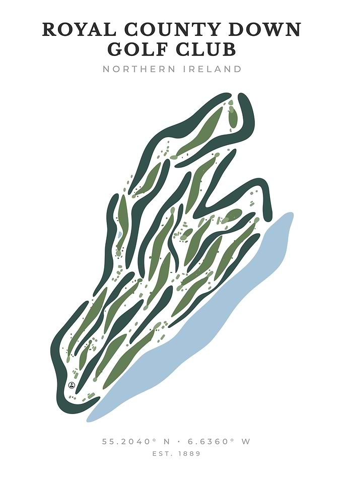 Royal County Down Golf Club Map