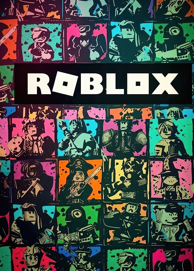 Roblox Character Collage Poster
