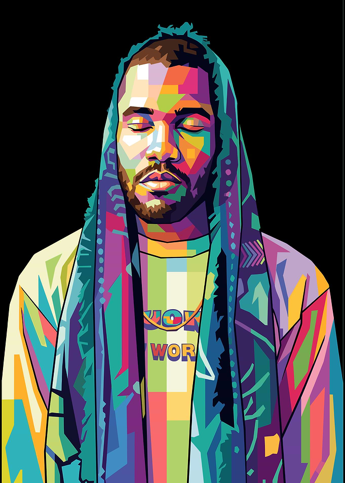 Frank Ocean WPAP Pop Art