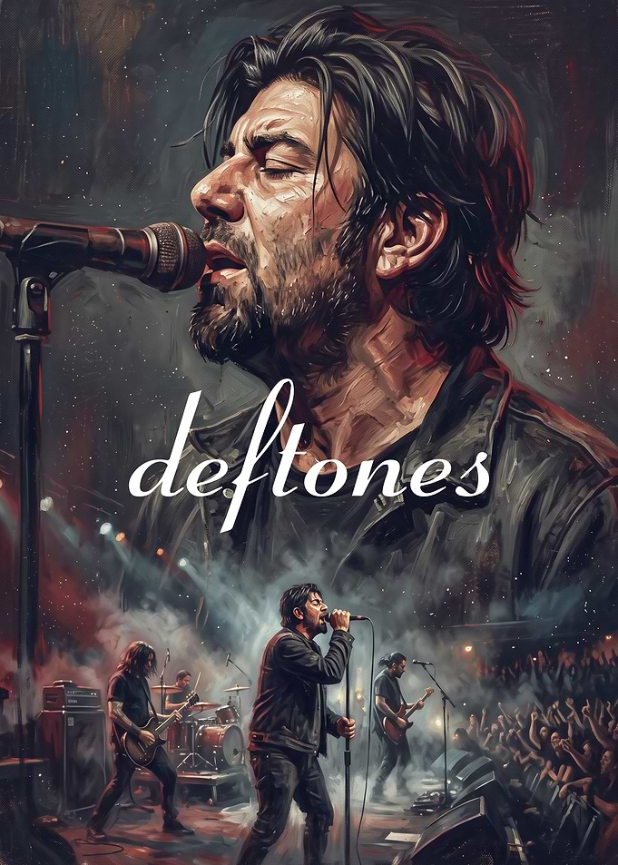 Deftones Concert Performance Art Poster