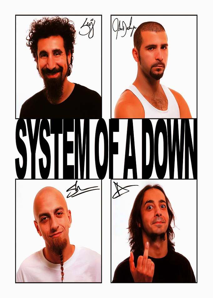 System of a Down Band Poster