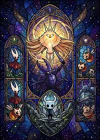 Hollow Knight Stained Glass Art