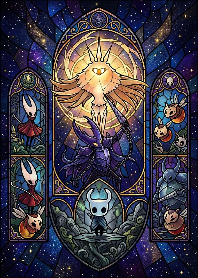 Hollow Knight Stained Glass Art