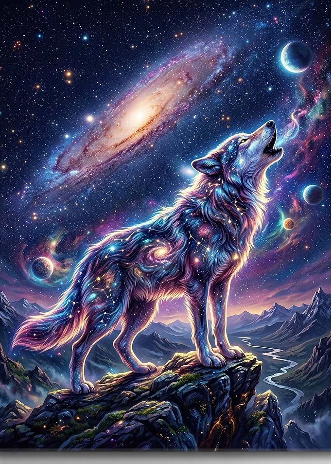 Cosmic Wolf Howling at Galaxy