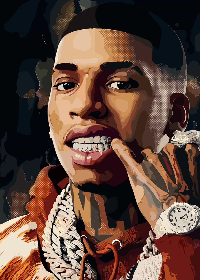 NLE Choppa Pop Art Portrait