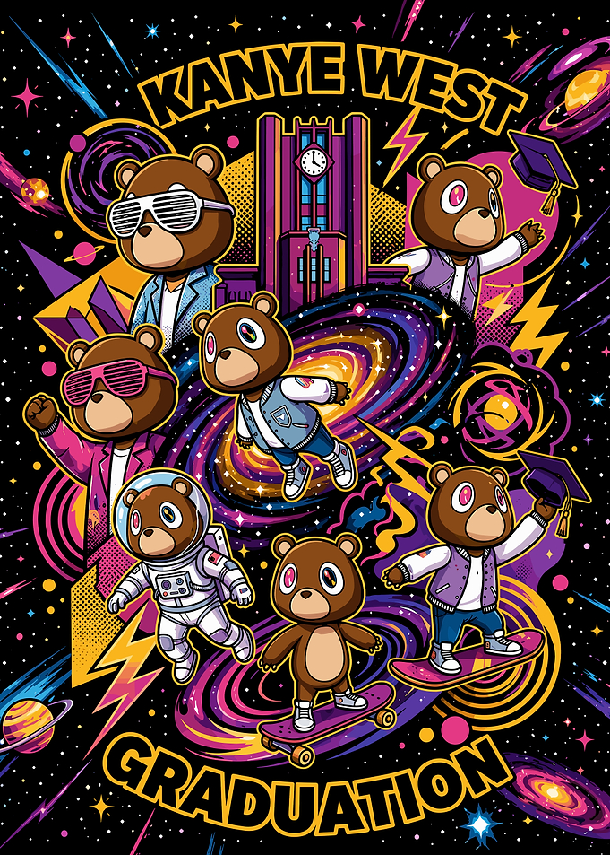 Kanye West Graduation Album Art Poster