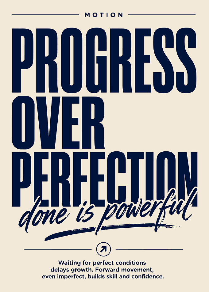 Progress Over Perfection Motivational Typography Poster Minimalist Inspirational Wall Art