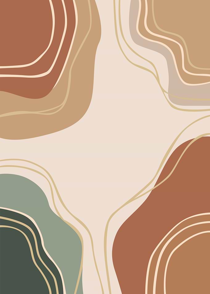 Abstract Earthy Tones Minimalist Art