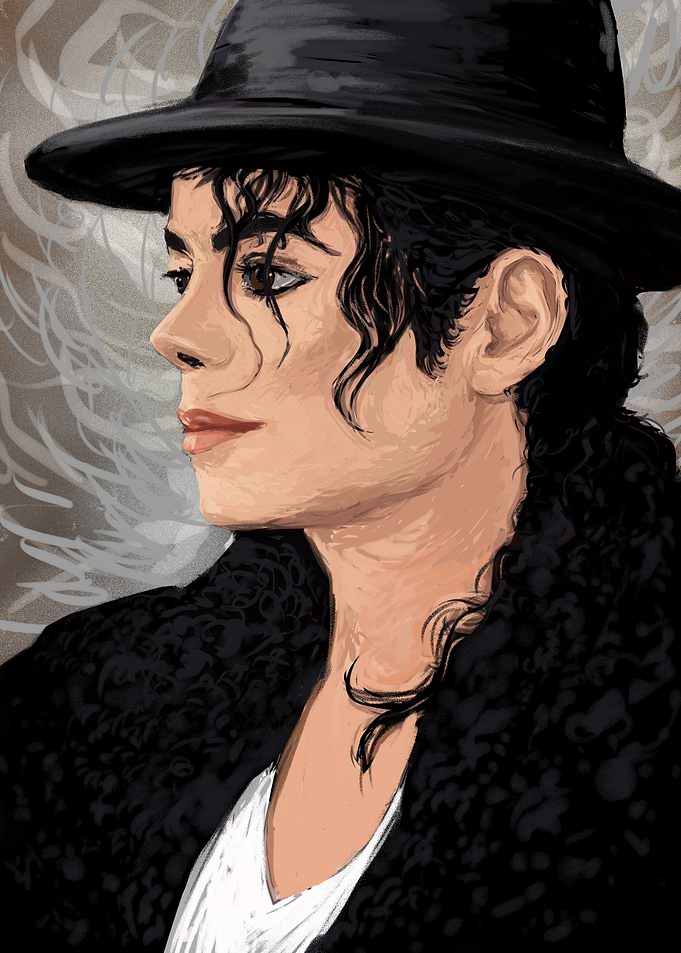 Portrait of Michael Jackson