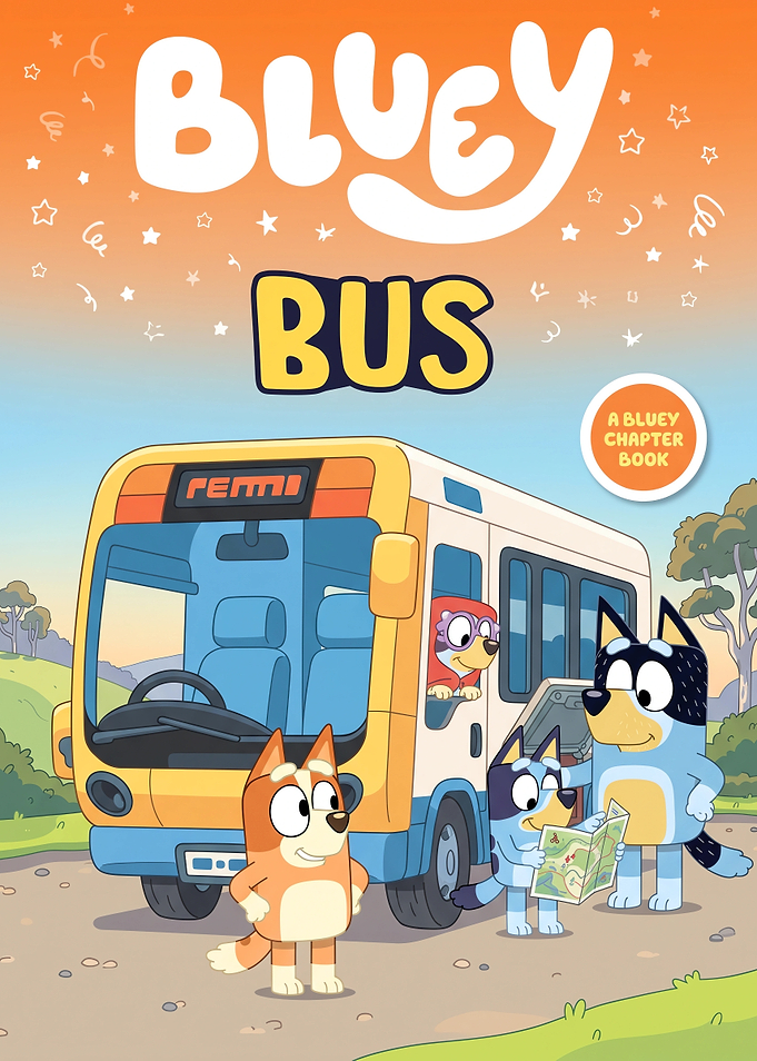 Bluey Bus Chapter Book Cover