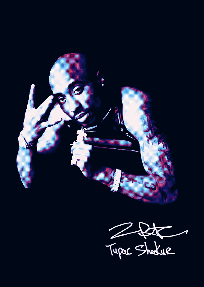 Tupac Shakur Portrait Art