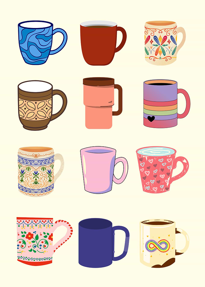 Decorative Coffee Mugs