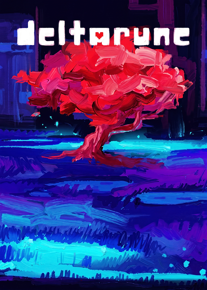 Deltarune Red Tree Digital Art