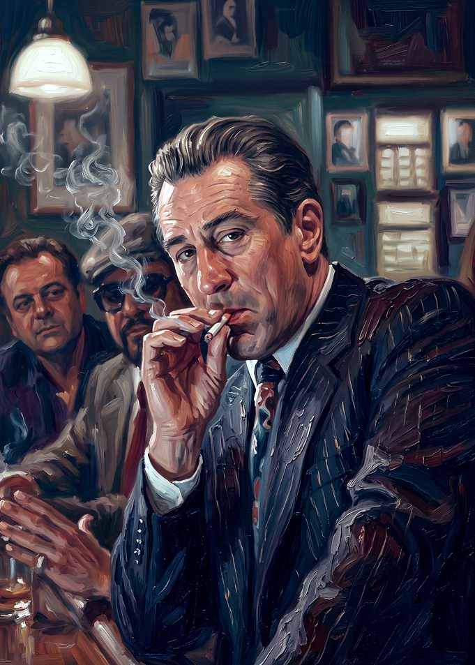 Robert De Niro Goodfellas Oil Painting