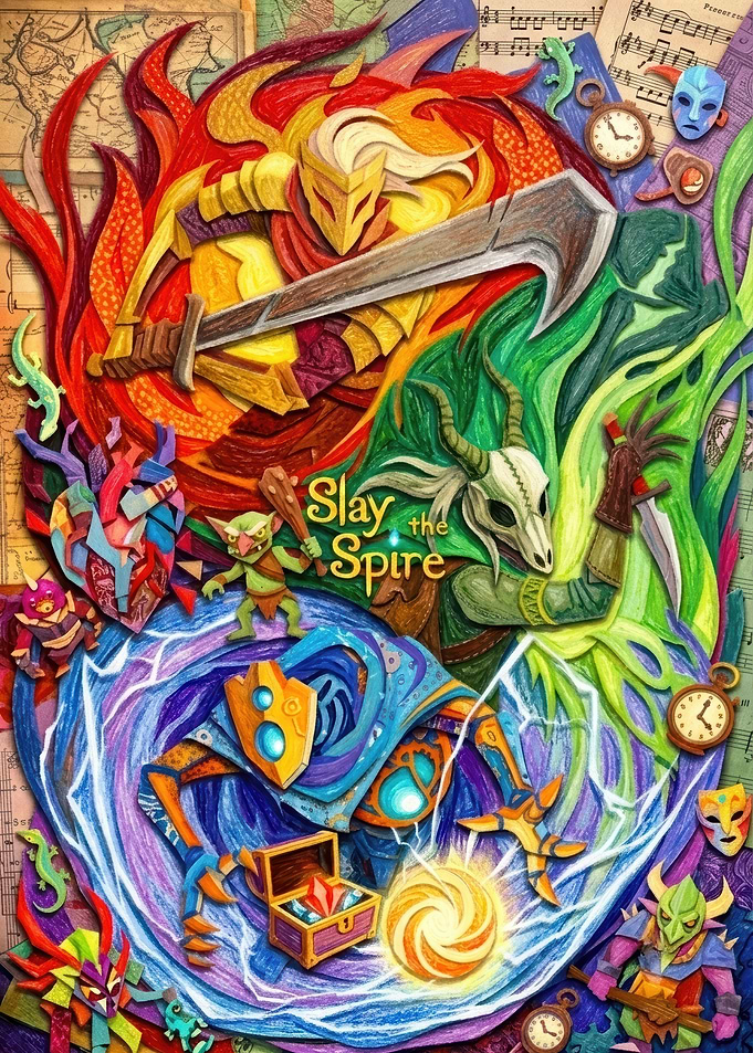 Slay the Spire Game Art Poster