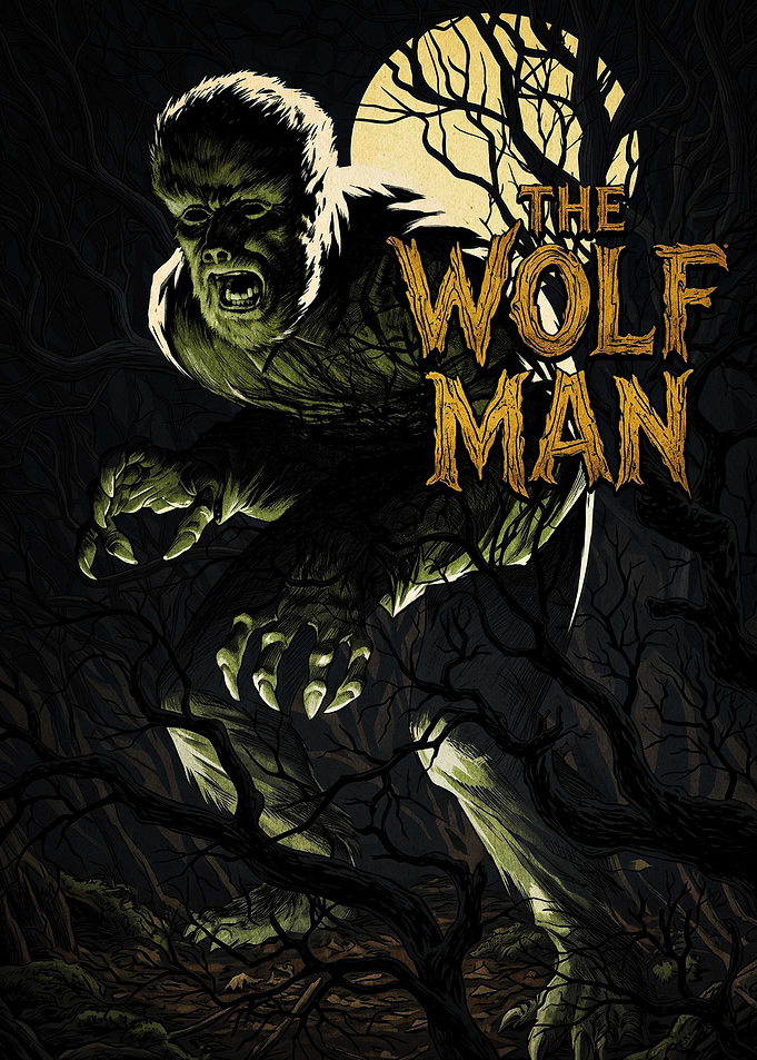 The Wolf Man Horror Movie Poster