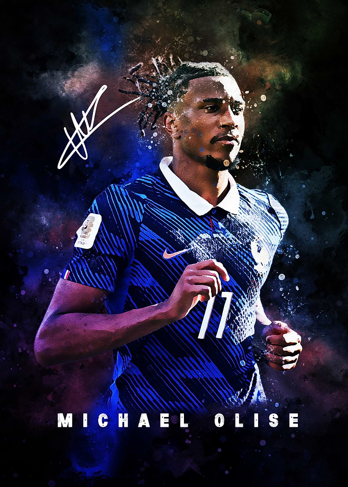 Michael Olise France Football Poster