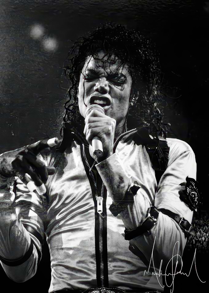 Michael Jackson Performing Portrait