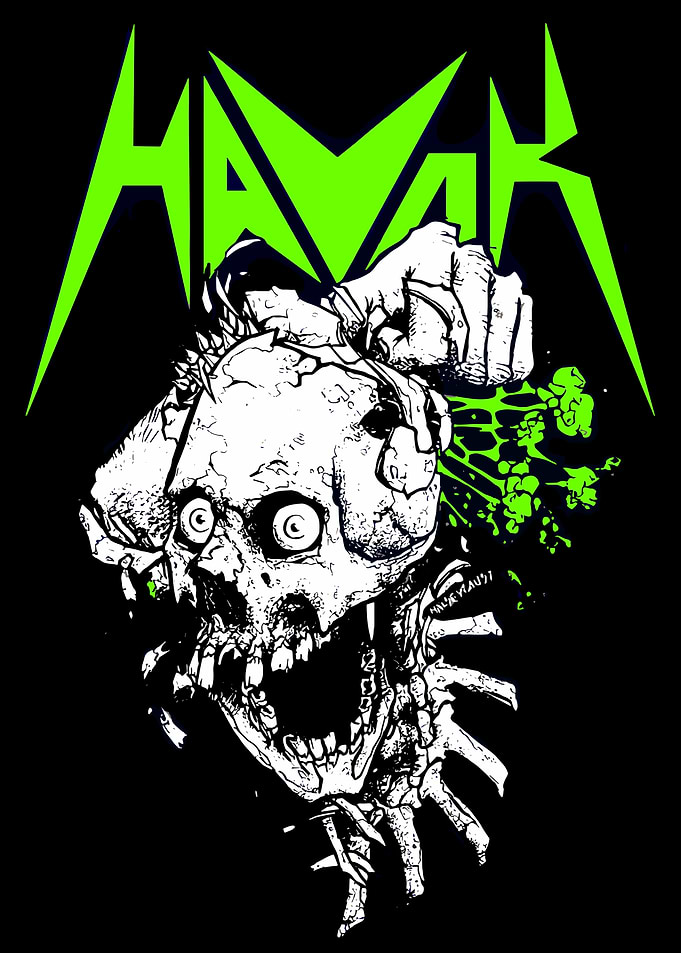 Havok Thrash Metal Skull Graphic