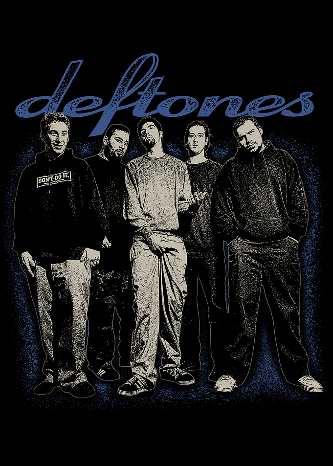 Deftones Band Graphic T-Shirt Design