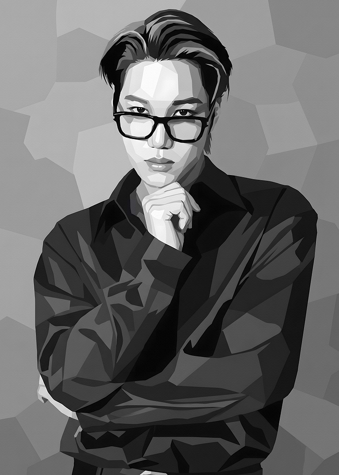 Low Poly Portrait of Kai
