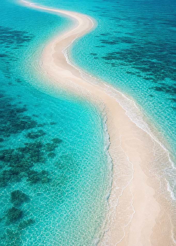 Tropical Sandbar Lagoon