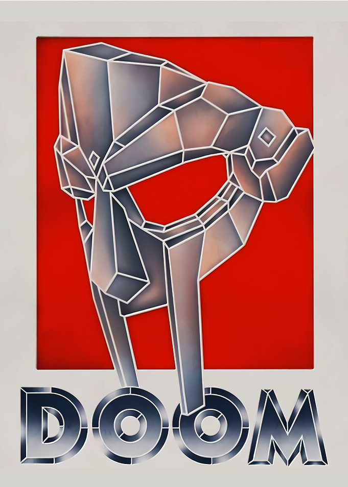 MF DOOM Metal Mask Poster