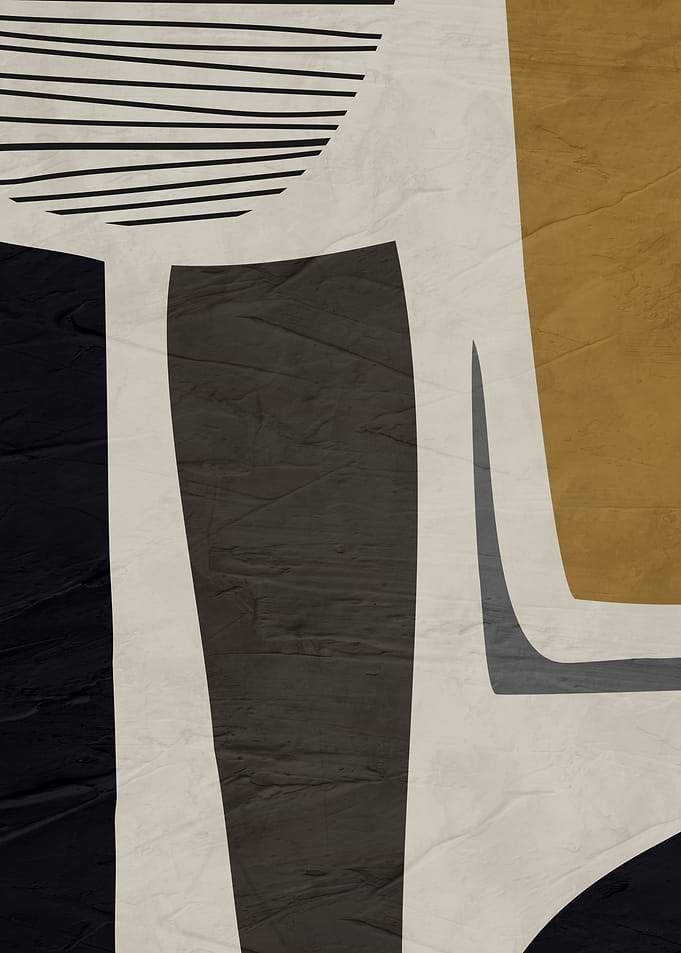Abstract Mid-Century Modern Geometric Art
