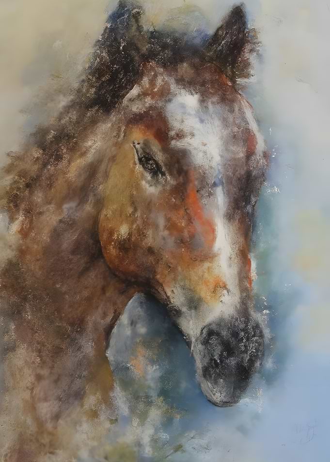 Impressionistic Portrait of a Horse