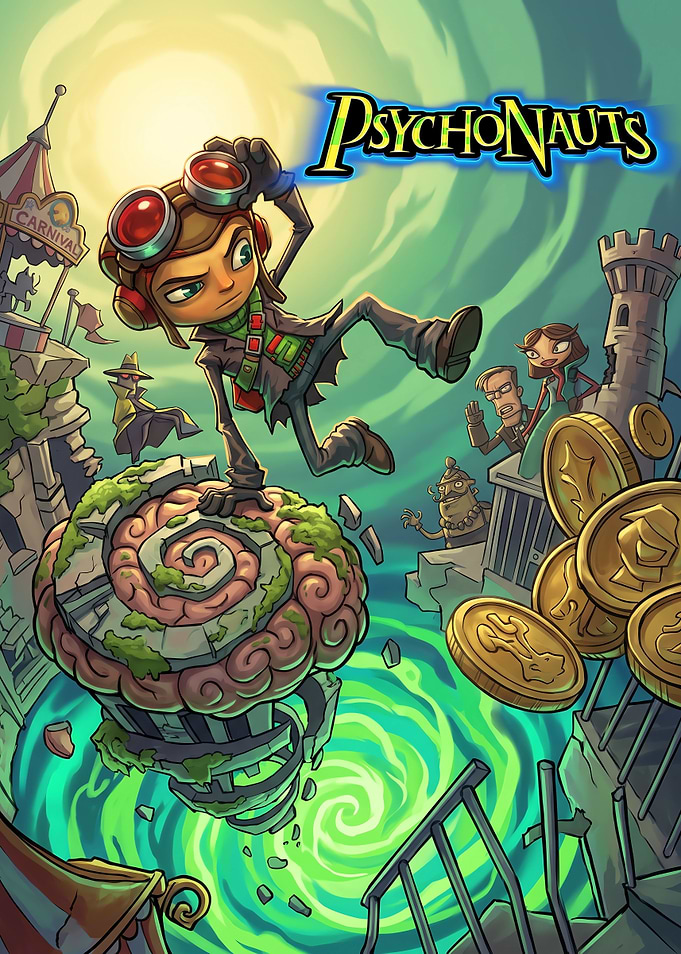 Psychonauts Razputin Aquato Game Poster