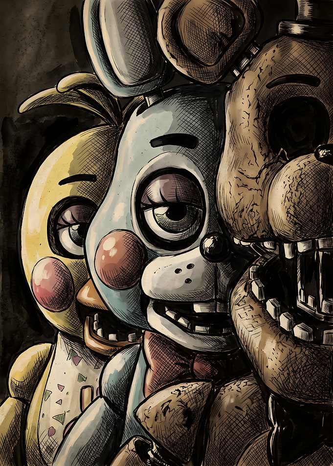 Five Nights at Freddy's Animatronic Trio