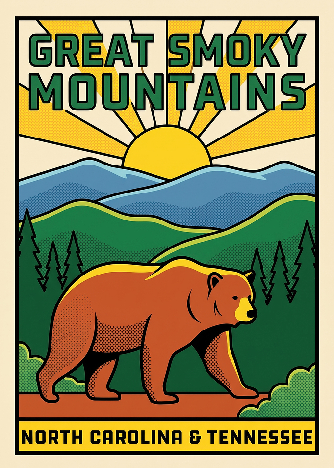 Great Smoky Mountains National Park Poster