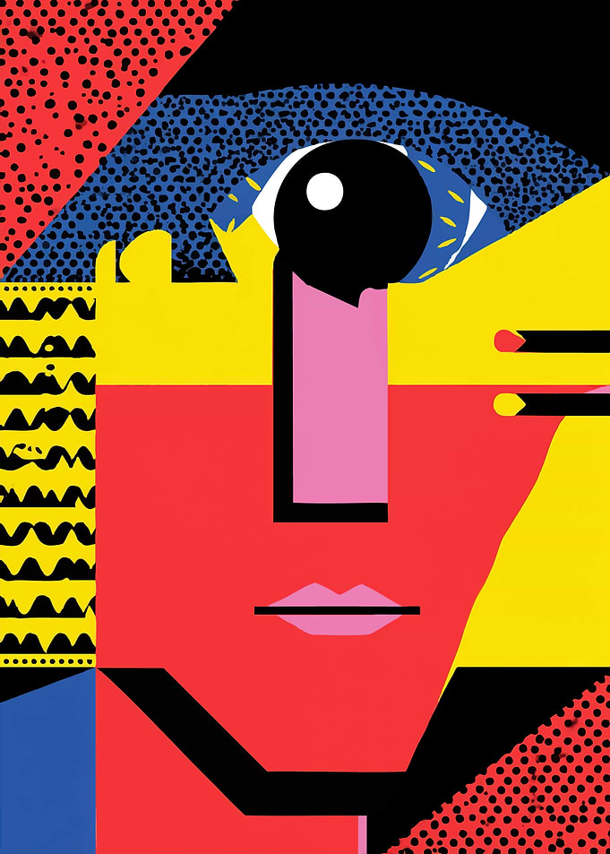 Abstract Pop Art Portrait